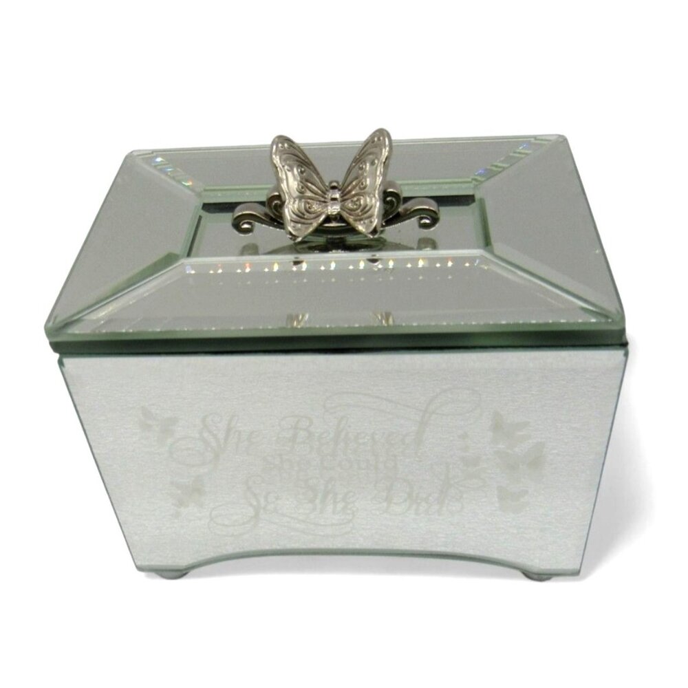 Bradford Exchange MUSIC BOX with Butterfly Lid Inspirational Gift for Her